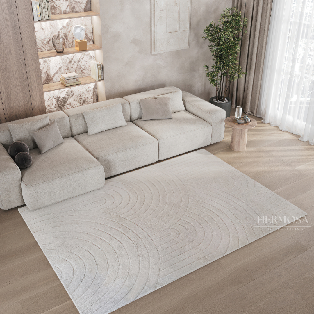 Japandi vloerkleed ivory