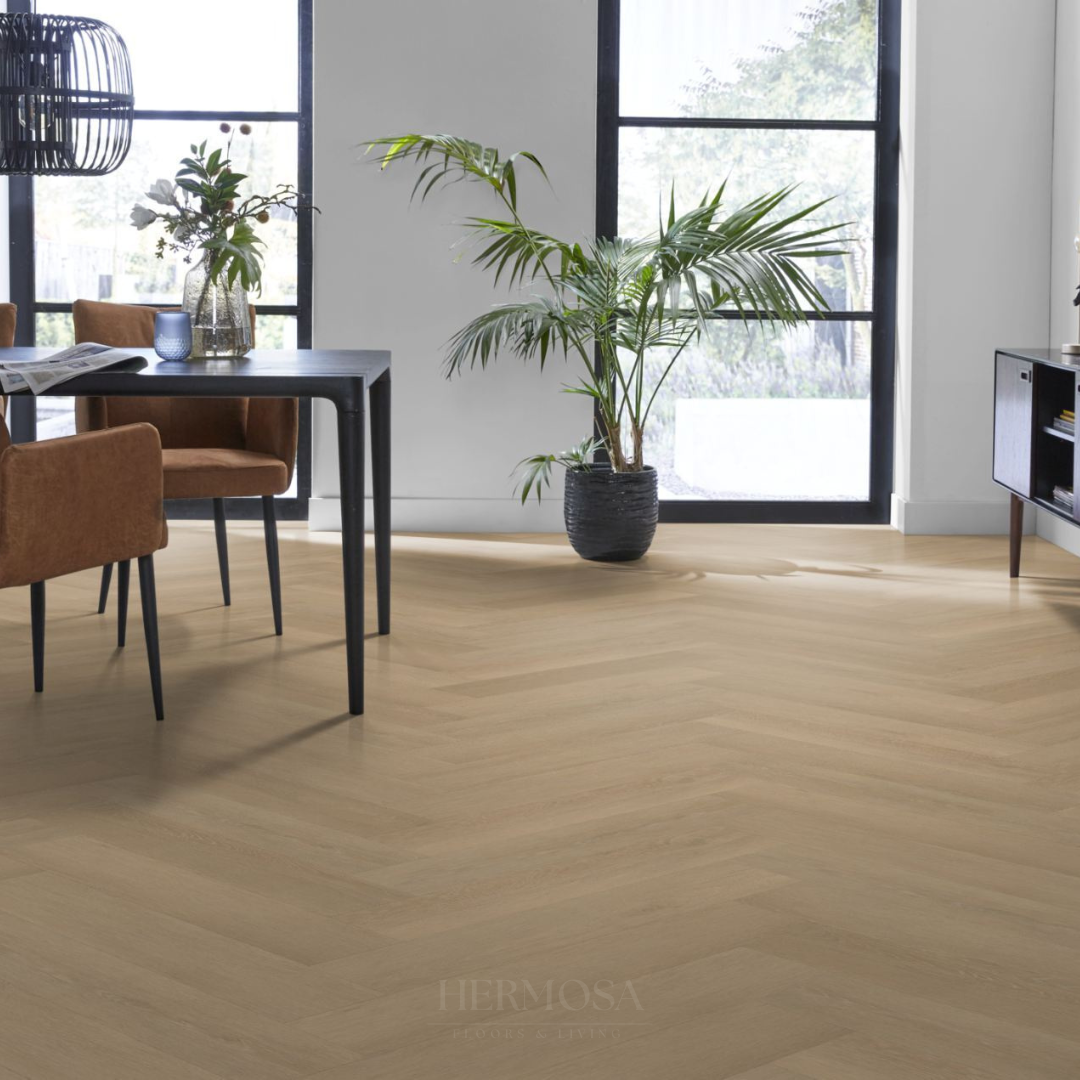 Klik PVC Visgraat Julia naturel bruin eiken