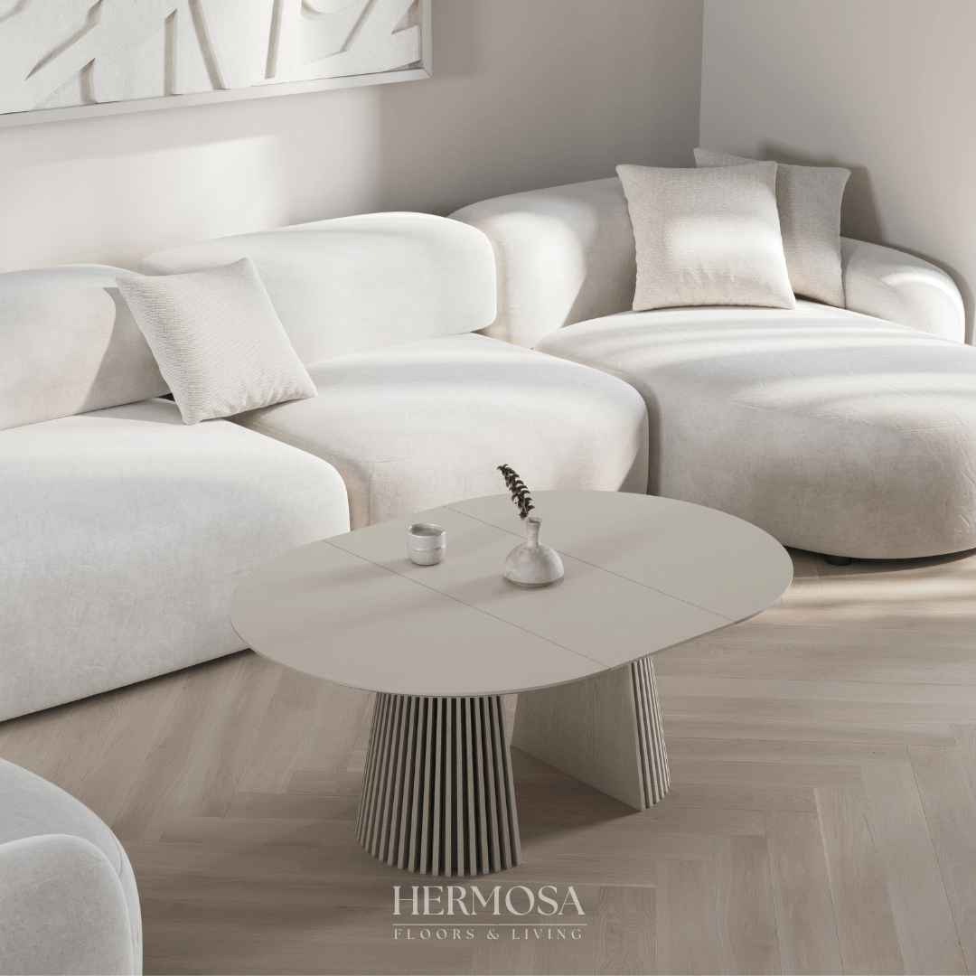 Japandi salontafel uitschuifbaar Nola beige (pre-order)