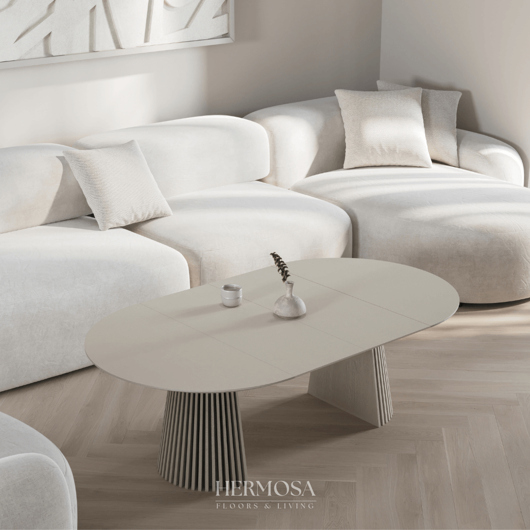 Japandi salontafel uitschuifbaar Nola beige (pre-order)