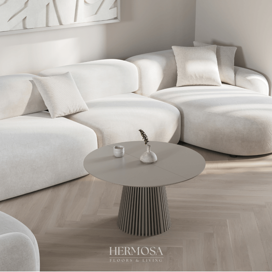 Japandi salontafel uitschuifbaar Nola taupe (pre-order)