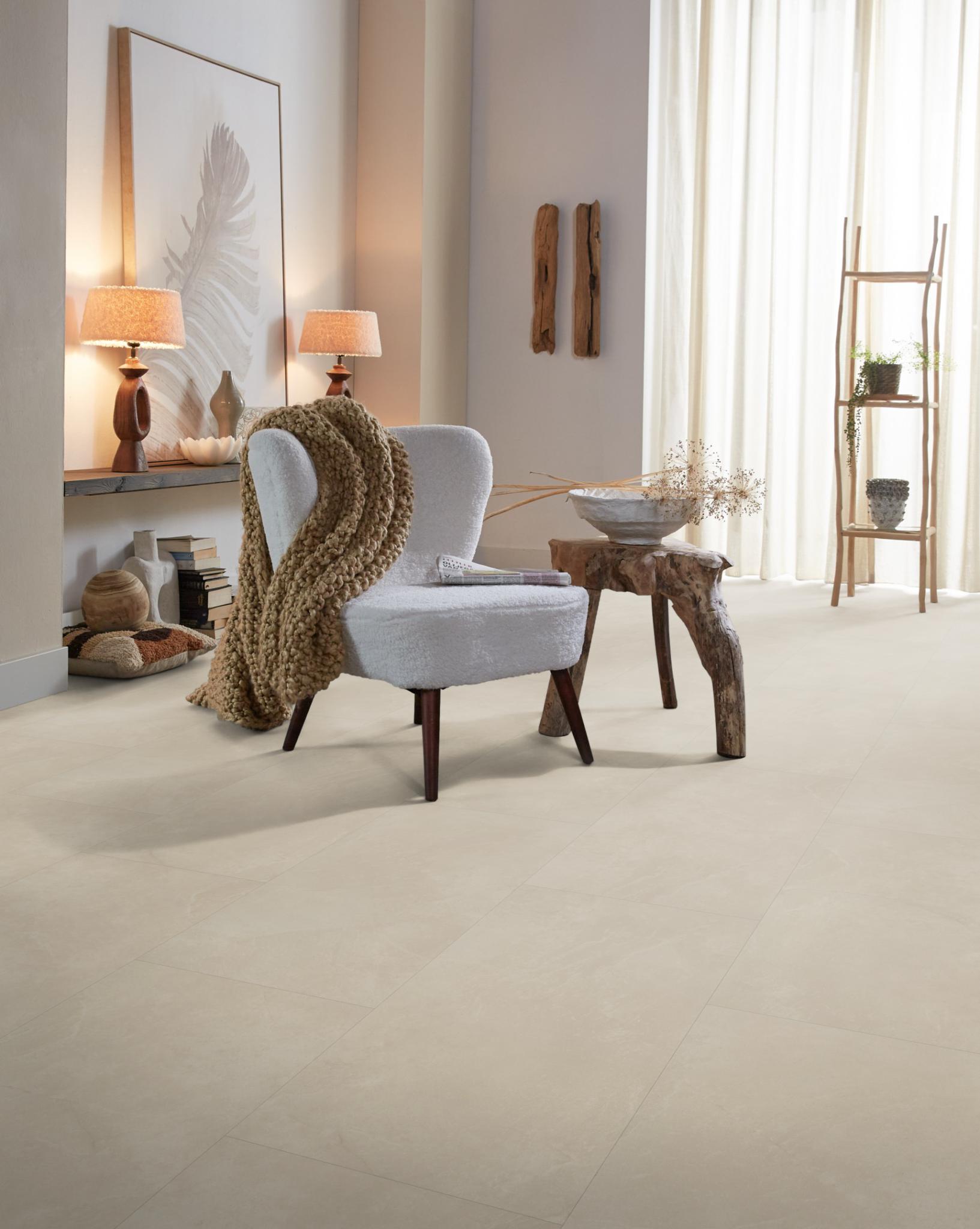 Klik PVC vloertegels James beige